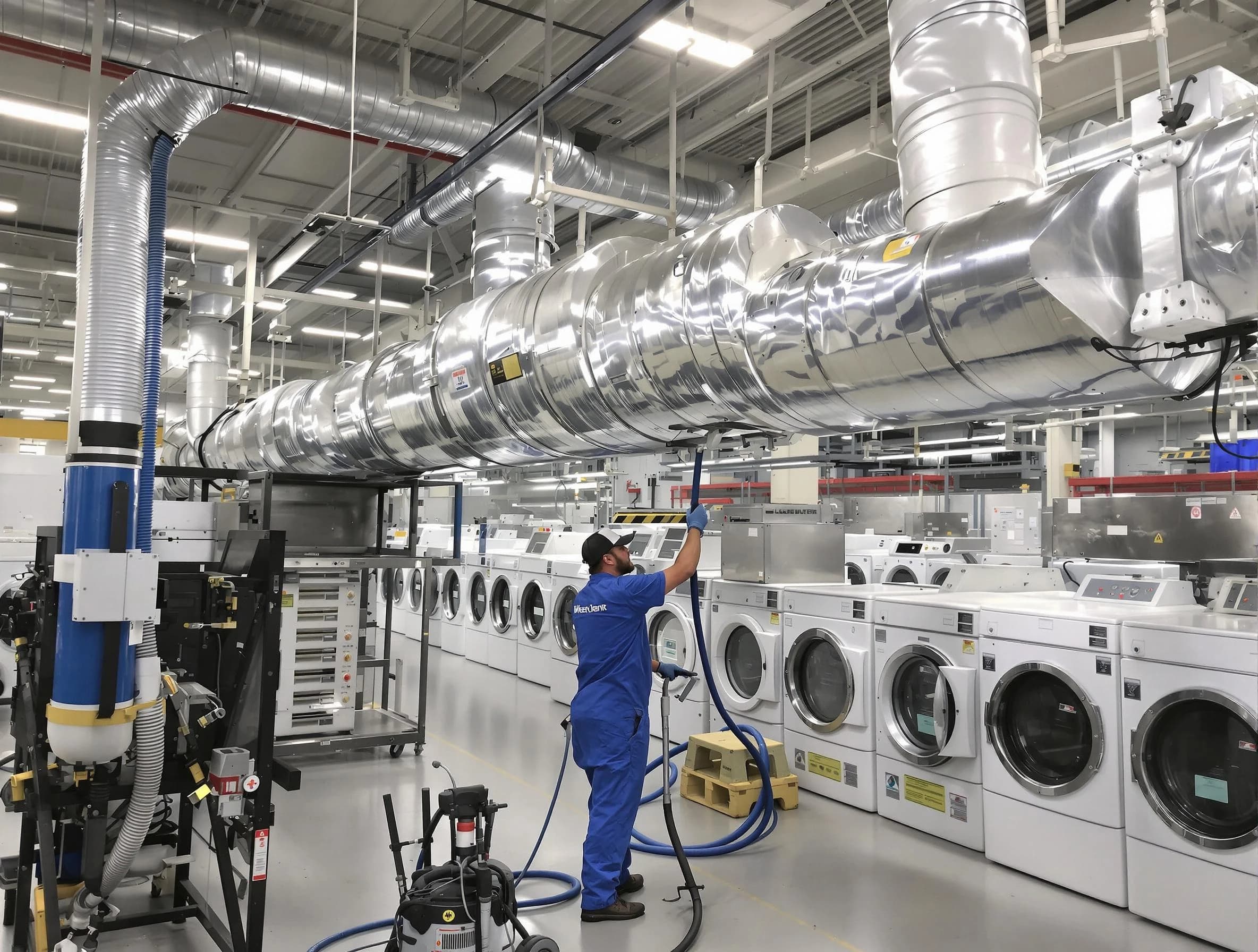 Mount Juliet Dryer Vent Cleaning team performing heavy-duty industrial dryer vent cleaning in Mount Juliet