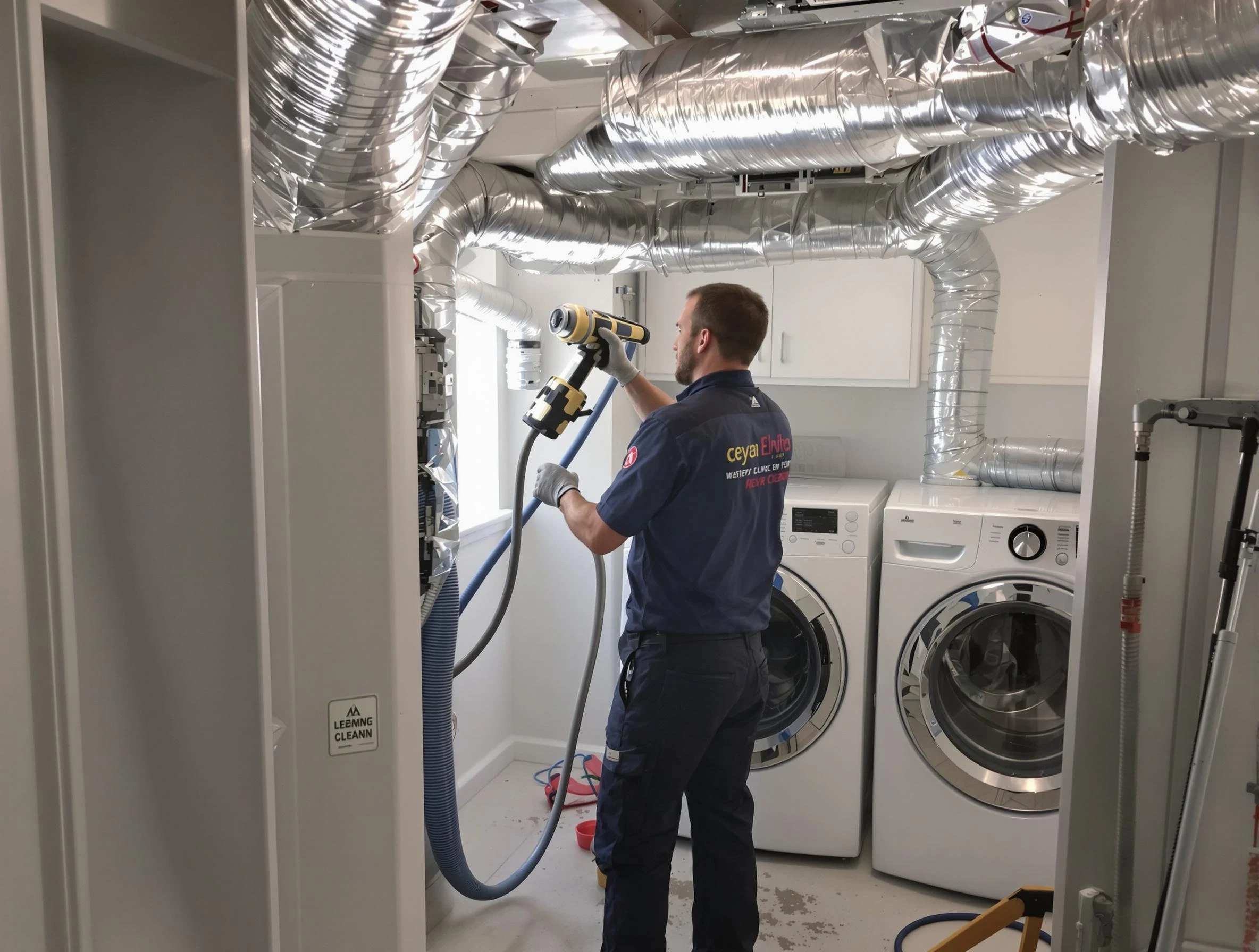 Mount Juliet Dryer Vent Cleaning specialist using advanced equipment for thorough duct cleaning in Mount Juliet